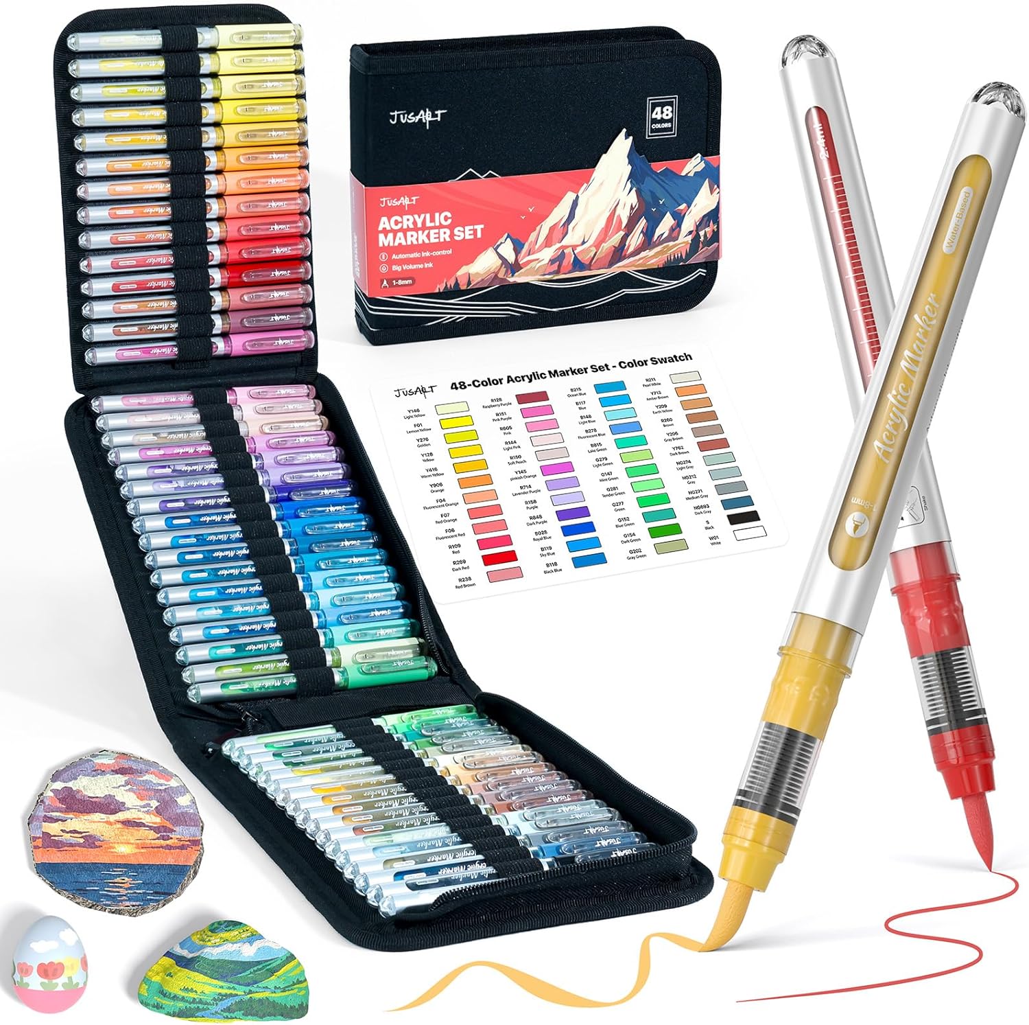 JusArt Acrylic Paint Markers