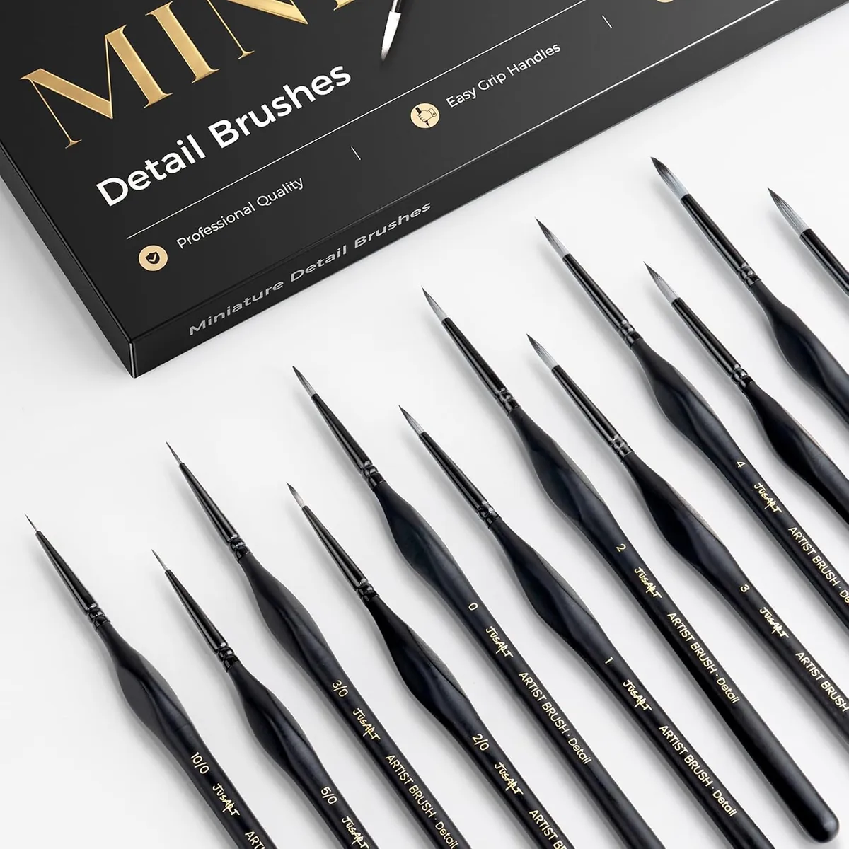 JUSART Miniature Paint Brushes 12 PCS