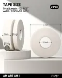 JusArt 3 Packs Artist Tape for Watercolor Paper, 1/4 inch, 1/2 inch and 1 inch W