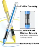 JusArt 72 Colors Acrylic Paint Markers Brush Tip, Automatic Ink Control