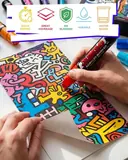 JusArt 14 Colors Jumbo Markers for Quick Bold Poster Banner Sign Lettering and C