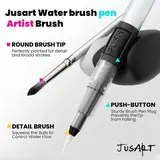 JusArt 50 Colors Watercolor Paint Set,Art Supplies Portable Paint Art Kit