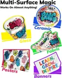 JusArt 14 Colors Jumbo Markers for Quick Bold Poster Banner Sign Lettering and C