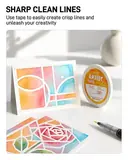 JusArt Artist Tape for Watercolor Paper, 1/4 + 1inch Wide Total 400FT Long, Whit