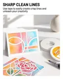 JusArt 4 Packs Artist Tape for Watercolor Paper, 1/4+1 inch Wide Total 800FT Lon