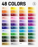 JusArt 48 Oil-Based Colored Pencils – Soft Core, Durable, Vibrant