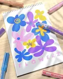 JusArt 16 Colors Glitter Paint Pens for Glass Marking, 0.7mm Fine Tip