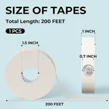 JusArt Artist Tape for Watercolor Paper, 1 inch + 1/2 Inch Wide