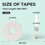 JusArt Artist Tape for Watercolor Paper, 1 Roll 1 inch Wide + 3 Rolls 1/2 Inch W